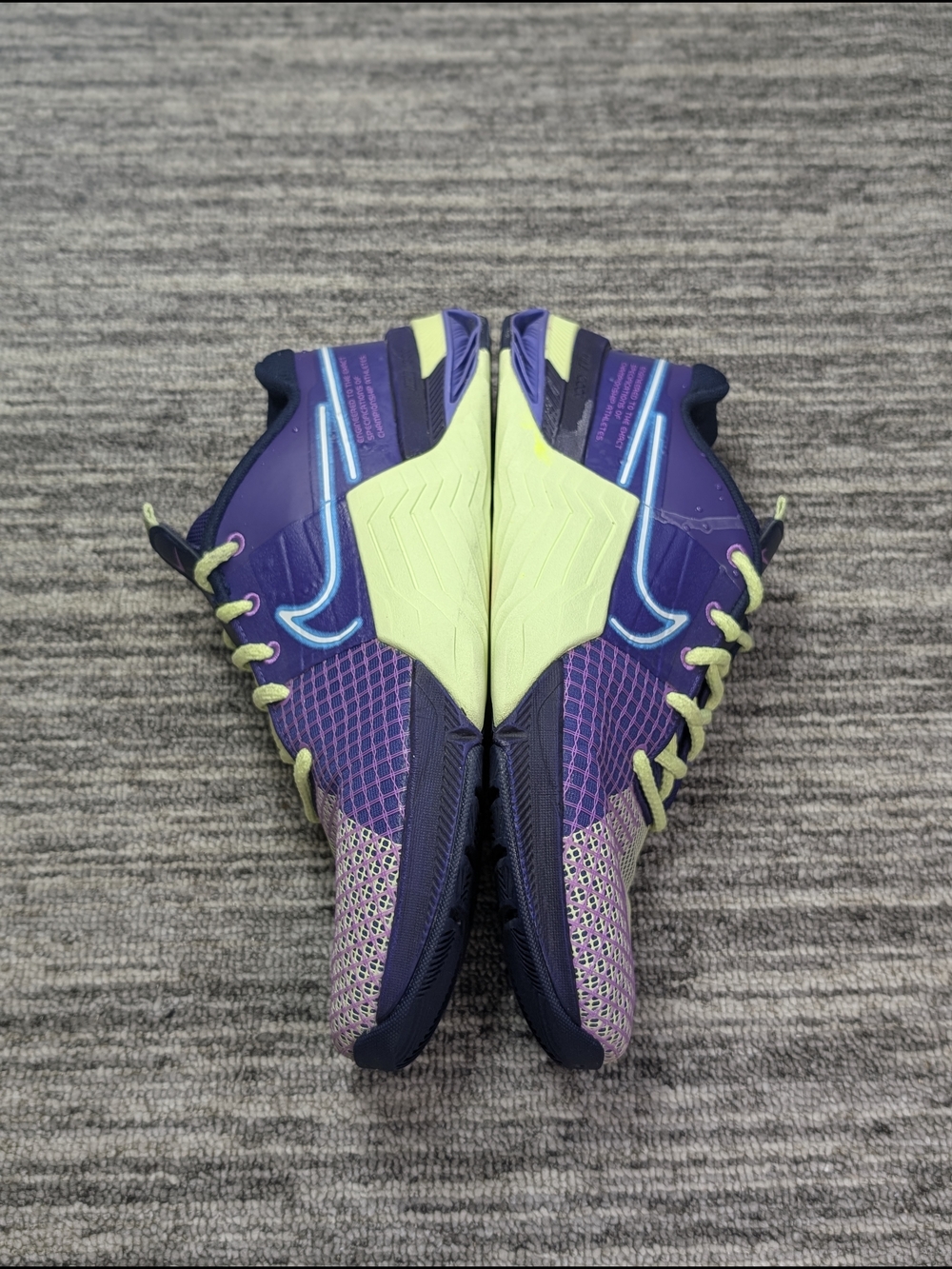 Men's Nike Metcon 8 AMP - Purple/Green - Size 10 MEN DV1206-500 - Picture 4 of 9